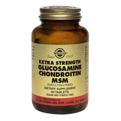 Solgar Extra Strength Glucosamine Chondroitin MSM (Shellfish-Free) Tablets 60