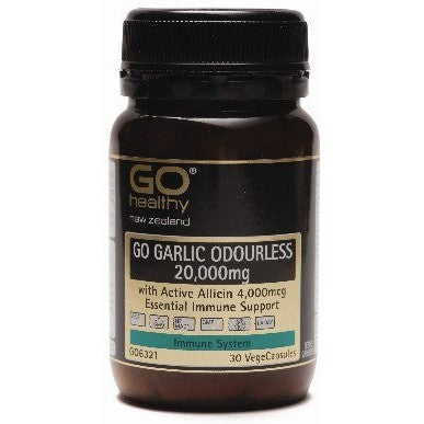 Go Garlic Odourless 20,000mg VegeCapsules 30