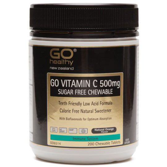 Go Vitamin C 500mg Chewable Tablets 200