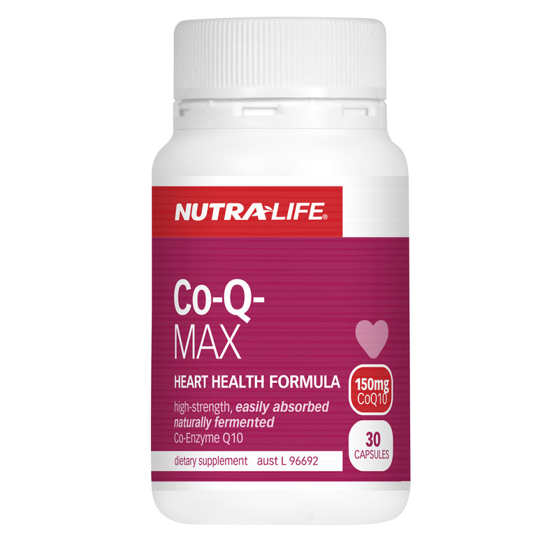 Nutralife Co-Q Max 150mg Heart Health formula Capsules 30