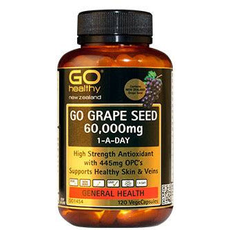 Go Healthy Grape Seed 60,000mg 120 Veg Caps
