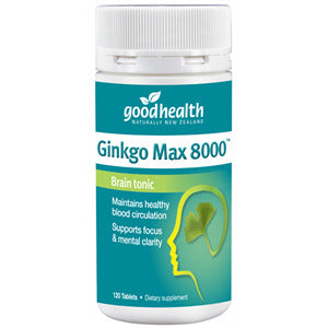 Goodhealth Gingko Max 8000 Brain Tonic Tablets 120