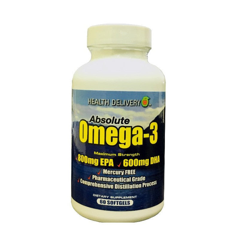 Absolute Omega 3 Norwegian Fish Oil Softgels 60