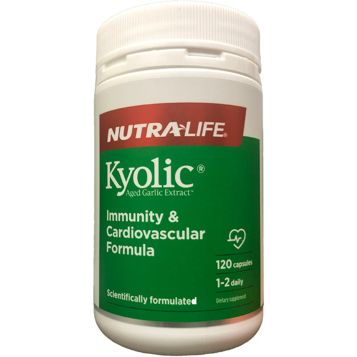 Nutralife Kyolic Aged Garlic Extract Immunity and Cardiovascular Formula Caps 120