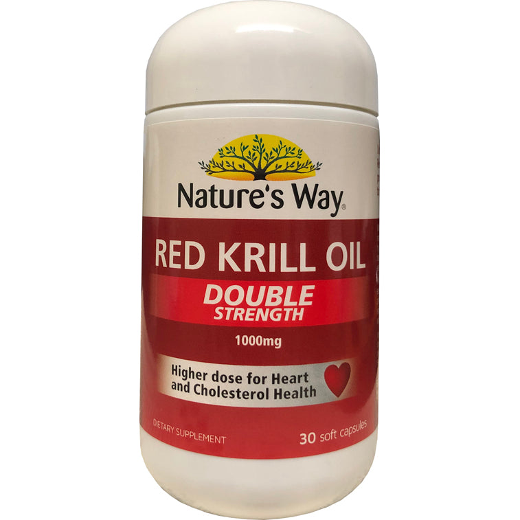 Nature's Way Red Krill Oil 1000mg Capsules 30