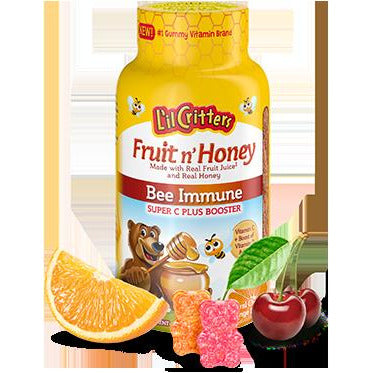 L'il Critters Fruit n' Honey Bee Immune, 130 Gummies