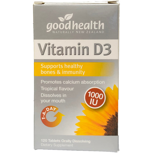 Goodhealth Vitamin D3 1000 IU Tablets 120
