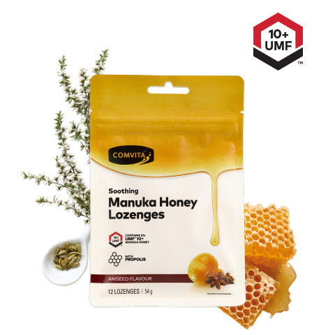 Comvita Manuka Honey Lozenges With Propolis UMF10+ Aniseed 12