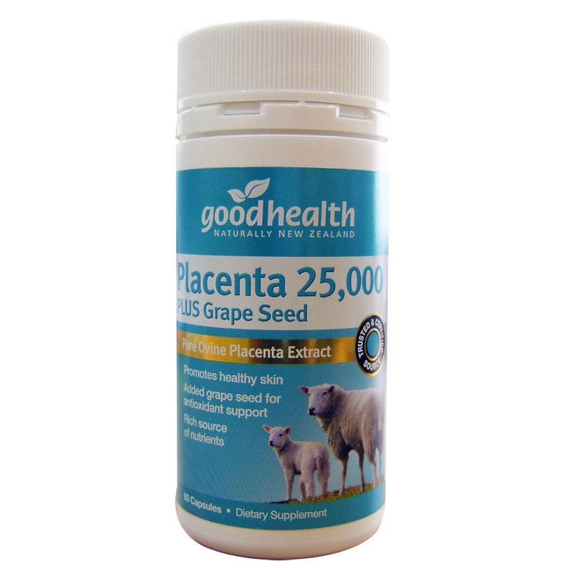 GoodHealth Sheep Placenta 25000 Plus Grape seed Capsules 60