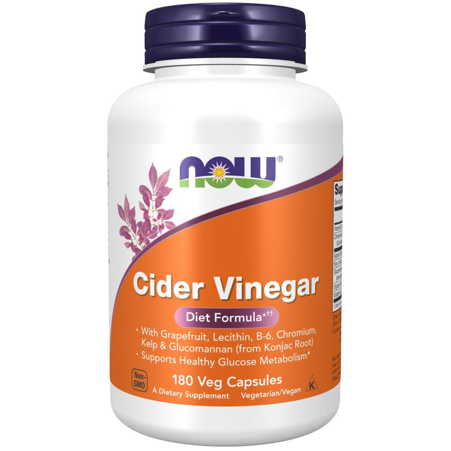 Now Cider Vinegar Veg Capsules 180