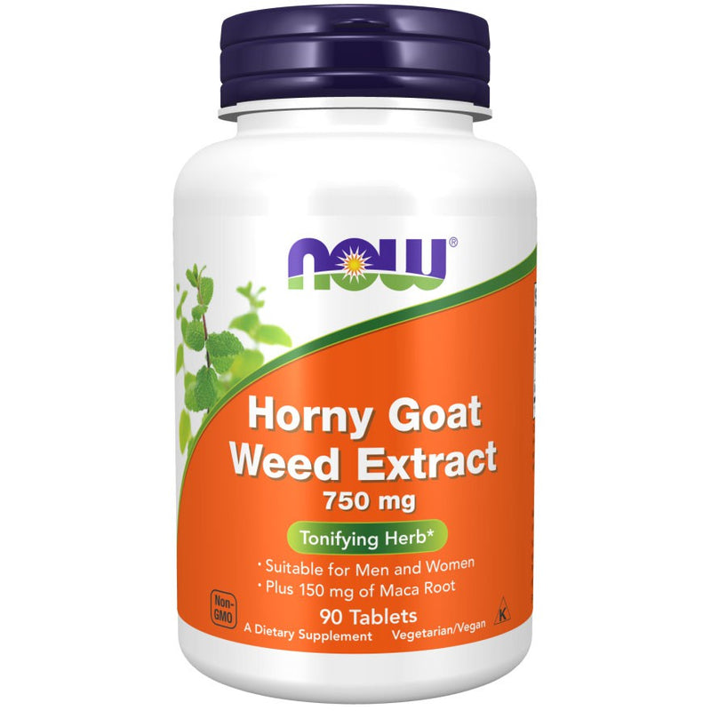 Now Horny Goatweed Extract Tablets 750mg 90