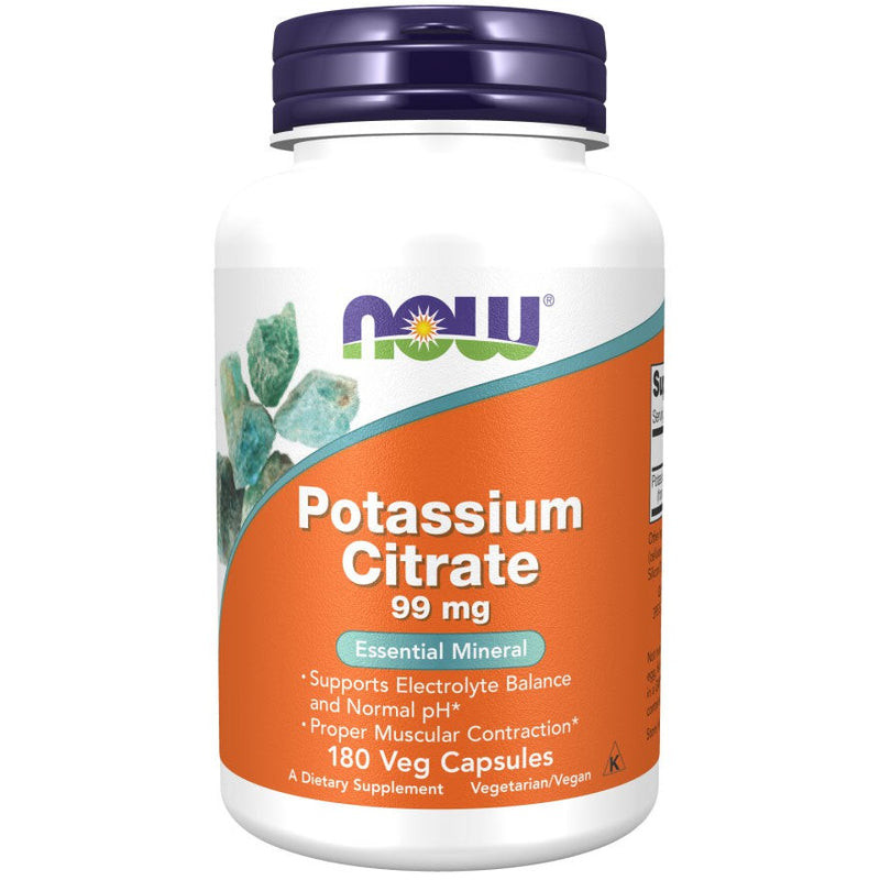 Now Potassium Citrate 99 mg Veg Capsules 180