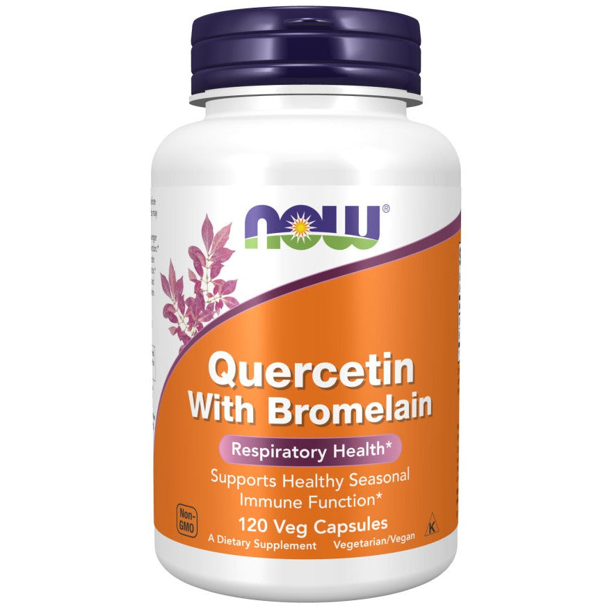 NOW Quercetin with Bromelain Vegecaps 120