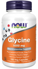 Now Glycine 1000 mg Veg Capsules 100