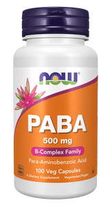 Now PABA 500 mg Veg Capsules 100