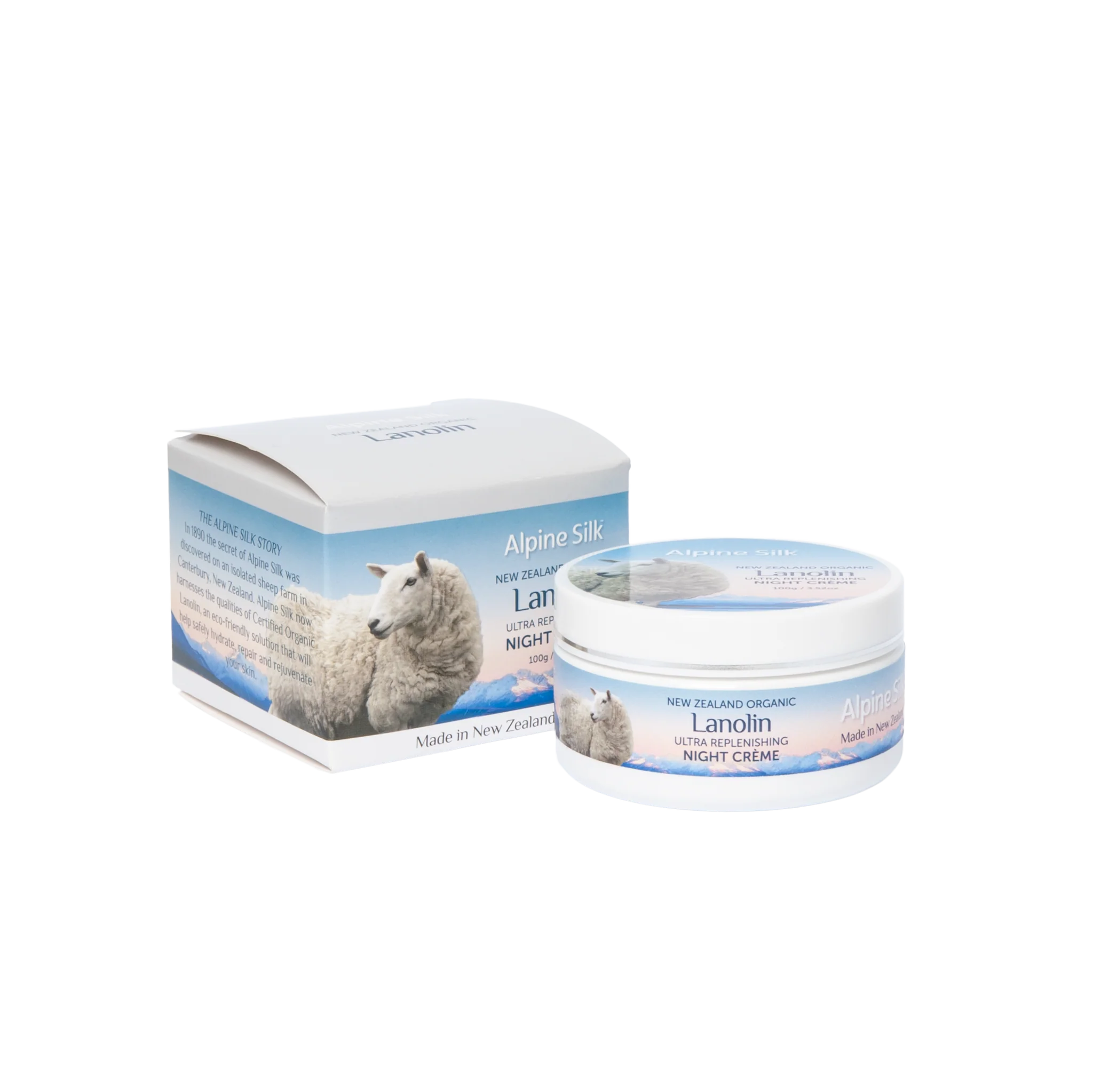 Alpine Silk Organic Lanolin Night Creme 100g