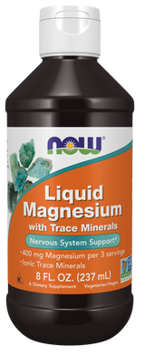 Now Magnesium Liquid with Trace Minerals 237 ml