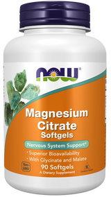 Now Magnesium Citrate Softgels 90