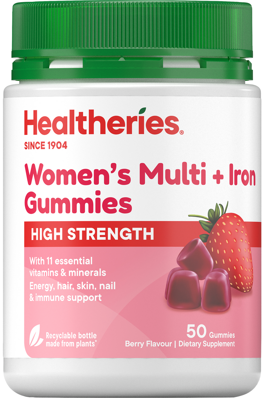 Healtheries High Strength Women's Multi + Iron Gummies – Health Delivery
