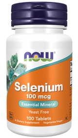 Now Selenium 100 mcg Tablets 100