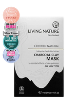 Living Nature Charcoal Clay Mask 10 x 5ml