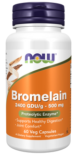 Now Bromelain 500 mg Veg Capsules 60