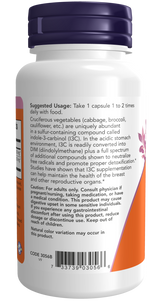 Now Indole-3-Carbinol 200 mg Veg Capsules 60