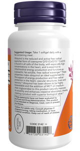 Now Ubiquinol 100 mg Softgels 60