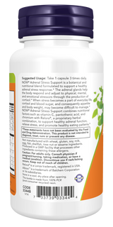 Now Adrenal Stress Support Veg Capsules 90