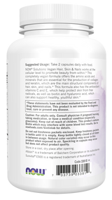 Now Vegan Hair Skin & Nails Veg Capsules 90