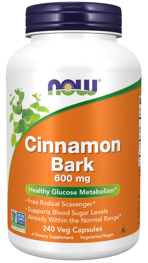 Now Cinnamon Bark 600mg