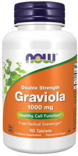 Now Graviola Double Strength 1000 mg Tablets 90
