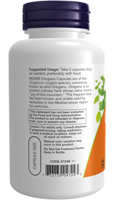 Now Oregano 450 mg Veg Capsules 100