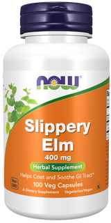Now Slippery Elm 400 mg Veg Capsules 100