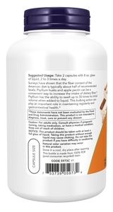 Now Psyllium Husk 700 mg Veg Capsules 180