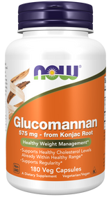 Now Glucomannan 575 mg Veg Capsules 180