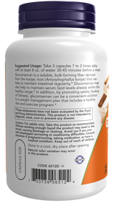 Now Glucomannan 575 mg Veg Capsules 180