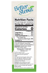 Now BetterStevia Organic Packets 75 / Box