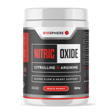 Biosphere Nitric Oxide Citrulline + Arginine Powder 390g Powder (Peach mango)
