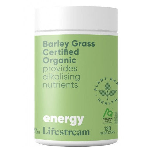 Lifestream Barley Grass Certified Organic  Capsules 120