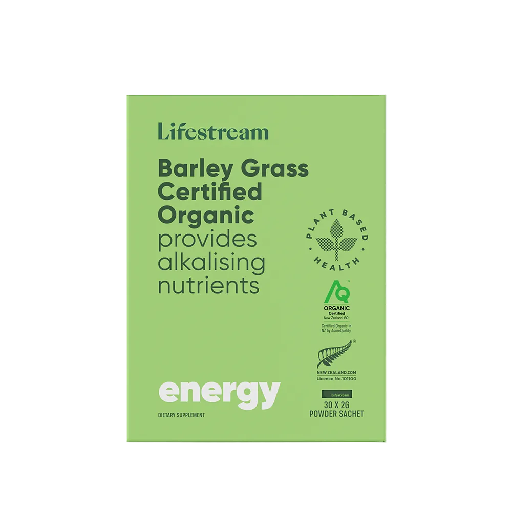 Lifestream Barley Grass Certified Organic Powder Sachets 30x2g