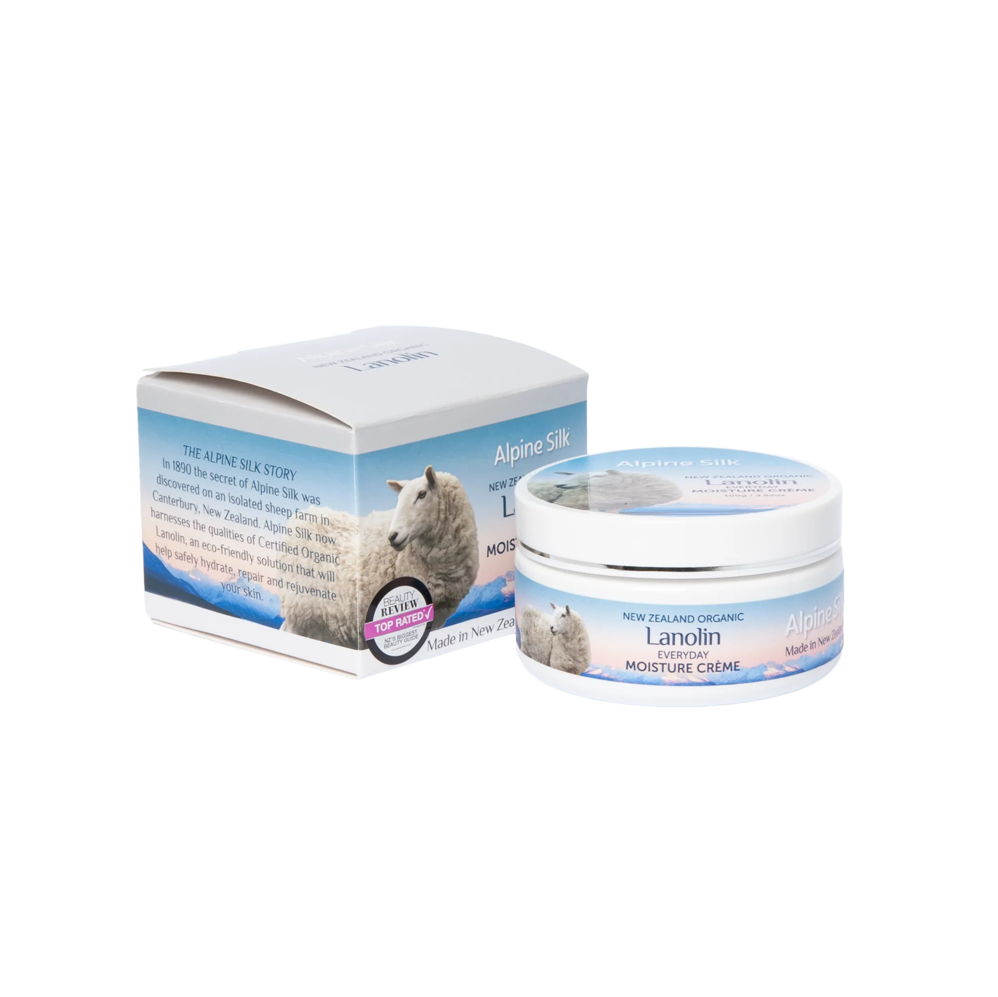 Alpine Silk Organic Lanolin Moisture Cream 100g