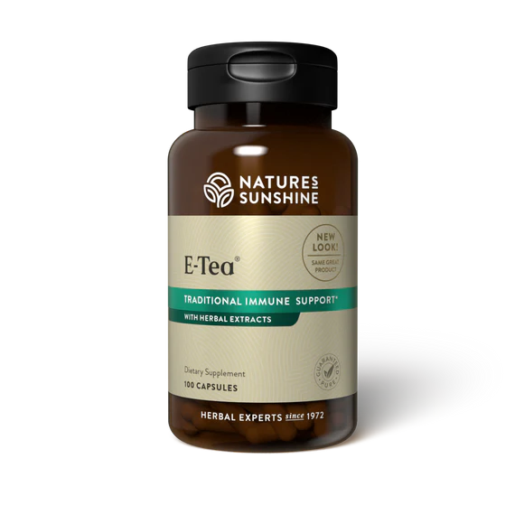 Natures Sunshine  E - TEA Capsules (100)