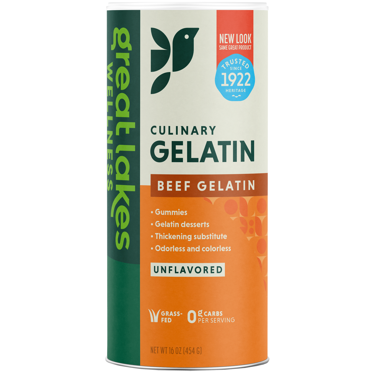 Great Lakes Gelatin Unflavoured Beef Gelatin 454g