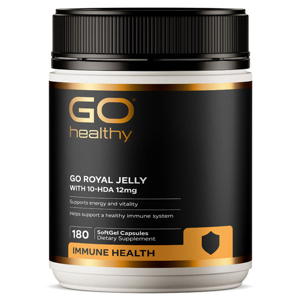 Go Healthy Go Royal Jelly 1000mg 10-HDA 12 Capsules 180