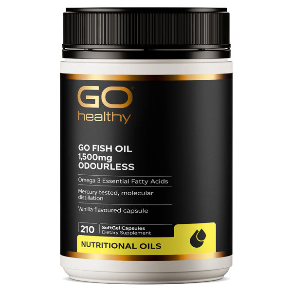 Go Healthy Go Fish Oil 1500mg Odourless Softgels 210