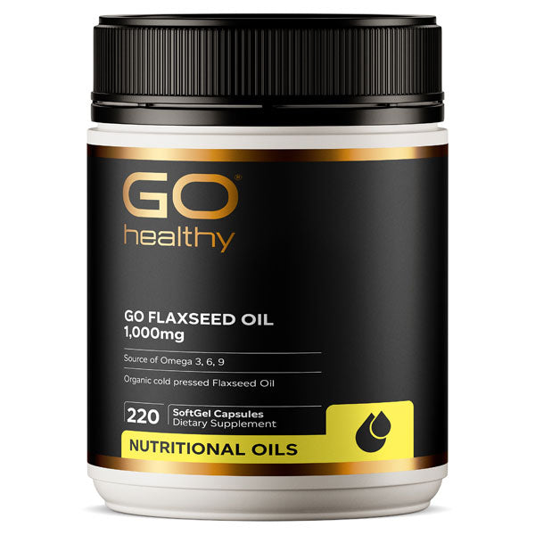 Go Healthy Go Flaxseed Oil 1000mg Capsules 220