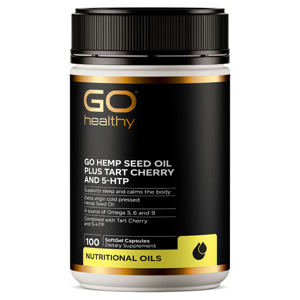 Go Healthy Go Hemp Seed Oil Plus Tart Cherry & 5-HTP 100s