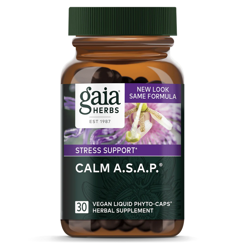 Gaia Herbs Calm A.S.A.P 30 vegan Liquid Phyto-Caps 30