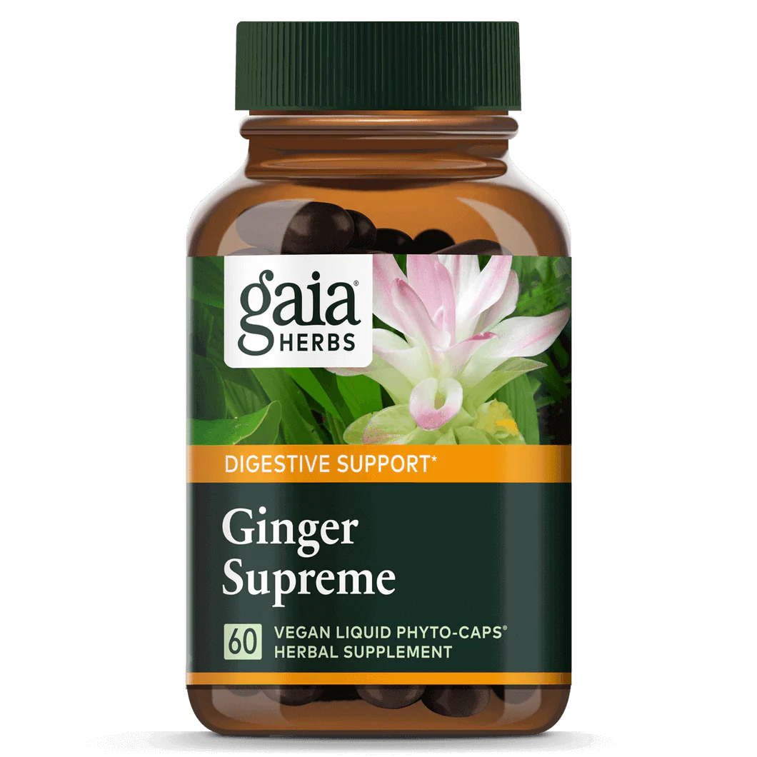 Gaia Herbs Ginger Supreme Liquid Phyto Caps 60